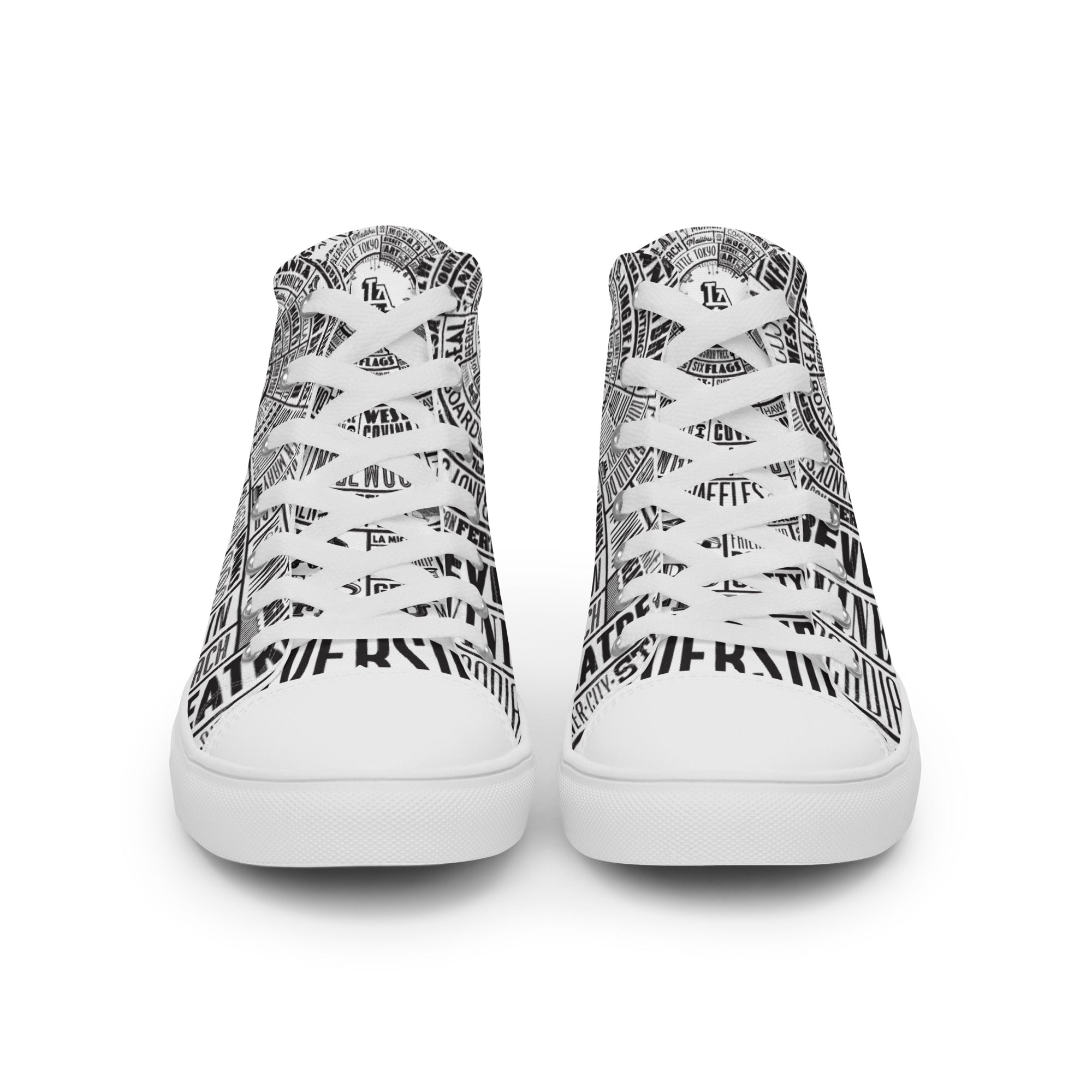 LA vibes Unisex High Top Canvas selling Shoes