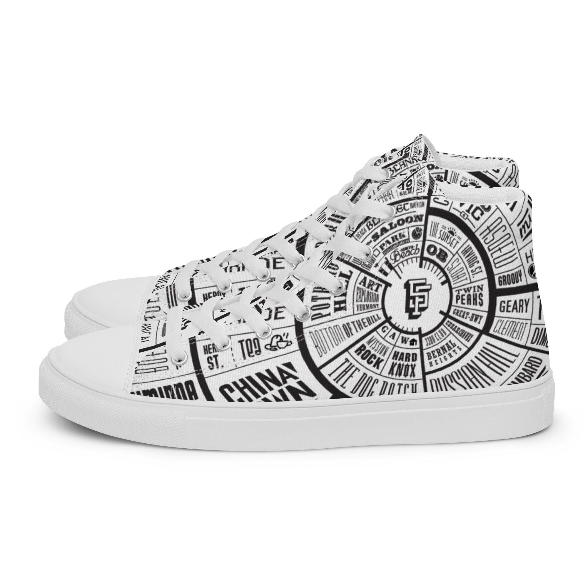 Men s San Francisco high top canvas shoes